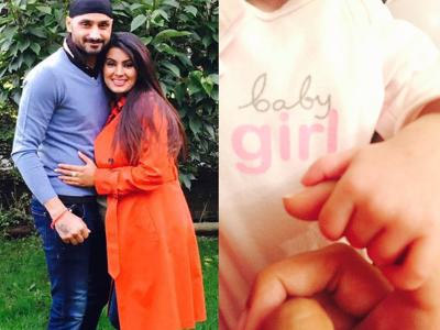 harbhajan singh,hinaya heer plaha,geeta basra,harbhajan daughter name hinaya heer plaha  హర్భజన్ కూతురు పేరు భలే వెరైటీగా ఉంది!